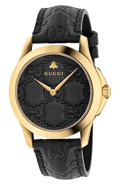 gucci g-timeless black leather strap watch|replacement gucci watch strap.